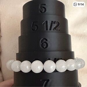 White Beaded Bracelet